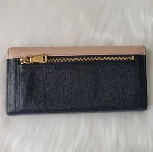 Miu Miu | Bags | Miu Miu Bicolor Madras Leather Bifold Long Wallet 